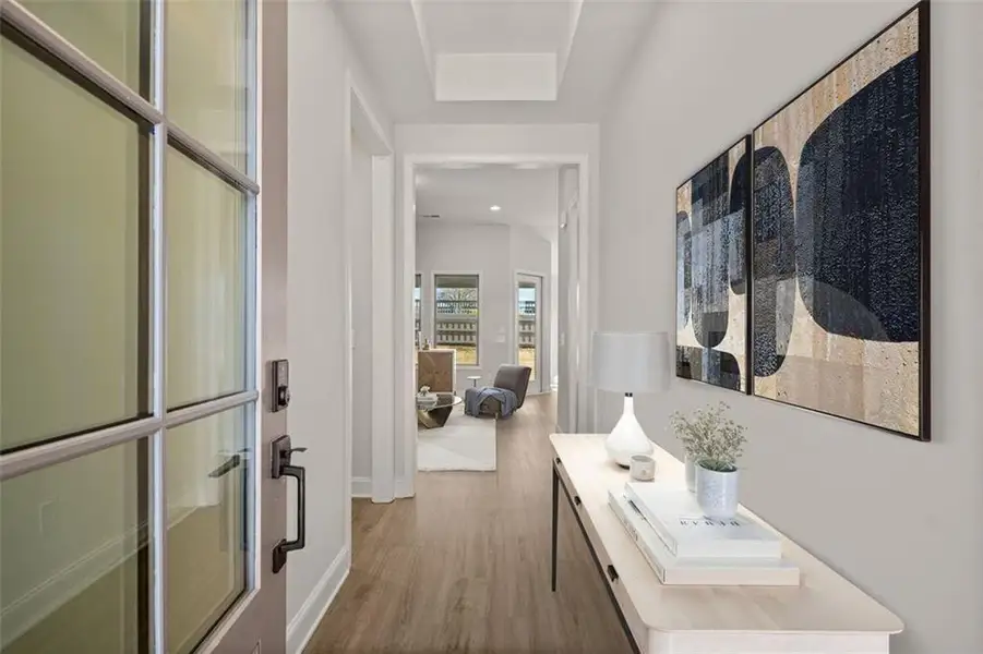 Furnished interior view inside a new home in Soleil Summit Chase, Snellville (Image 7).