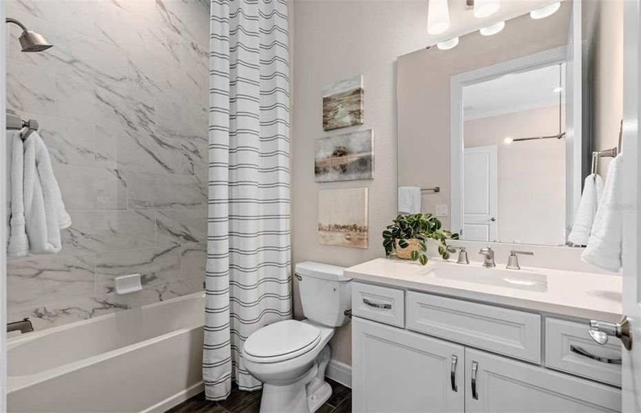 Furnished interior view inside a new home in Del Webb Oasis, Winter Garden (Image 27).