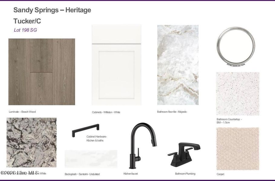 Sample of building materials used in homes in Sandy Springs, Aberdeen (Image 3).