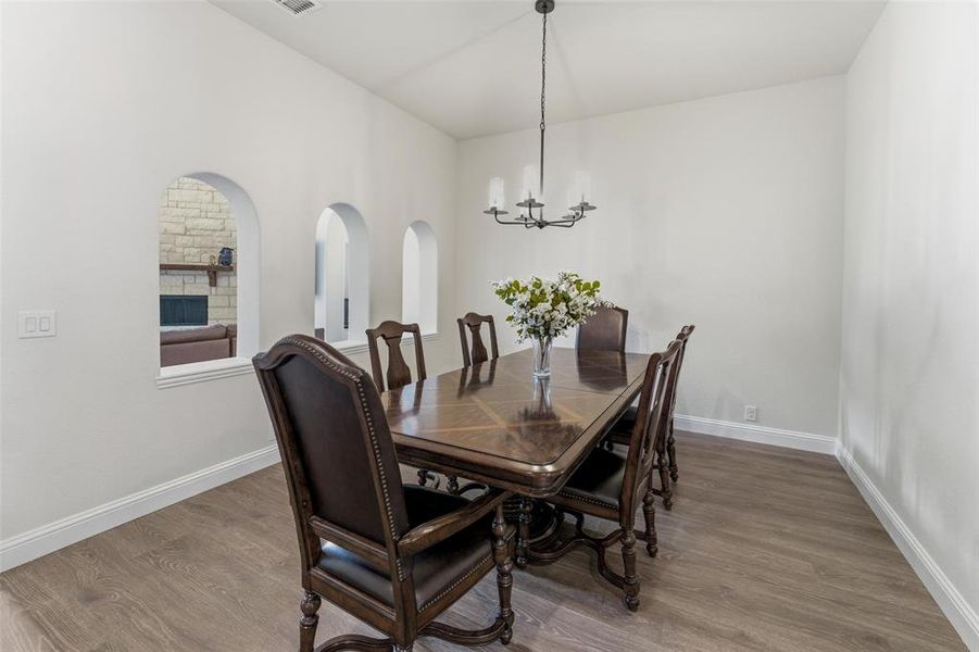 Furnished interior view inside a new home in , Godley (Image 29).