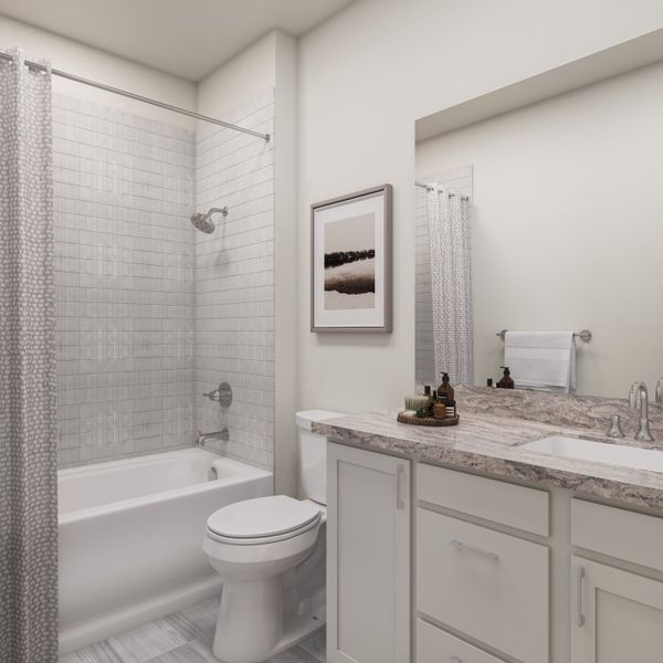 Representative furnished interior of a home built from the Salerno by Tri Pointe Homes in The Estates at James Lane, Fulshear (Image 25).