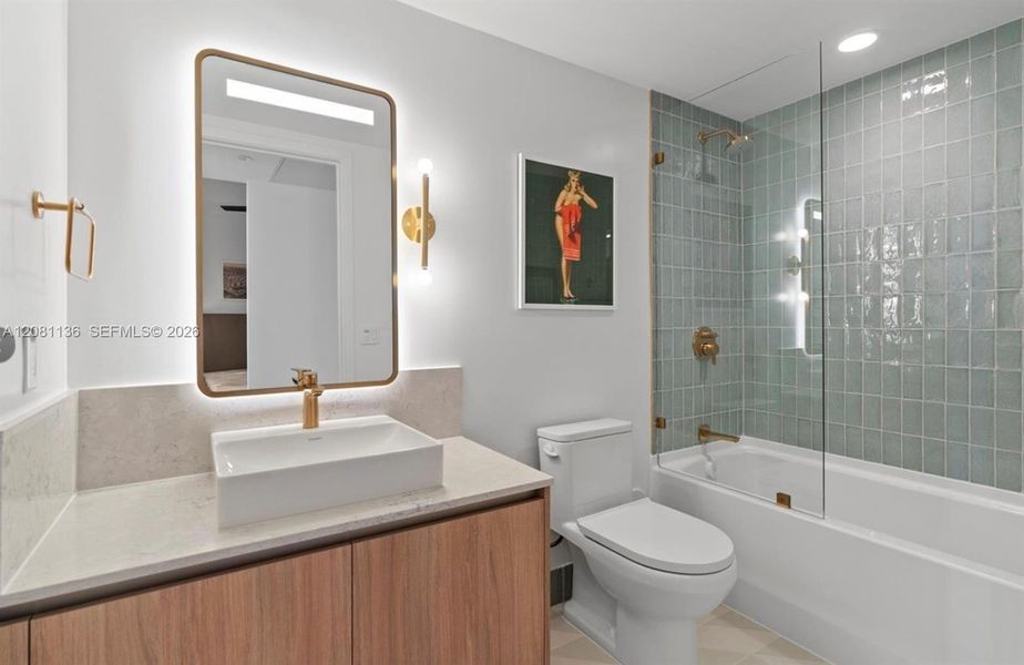 Furnished interior view inside a new home in , Miami (Image 8).