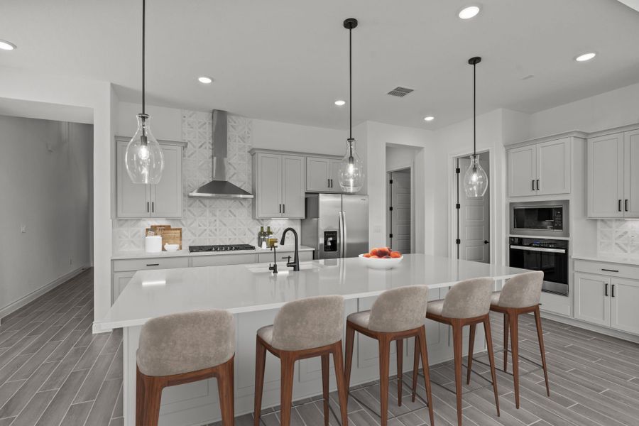 Representative furnished interior of a home built from the Garwood by Pulte Homes in Corley Farms, Boerne (Image 8).