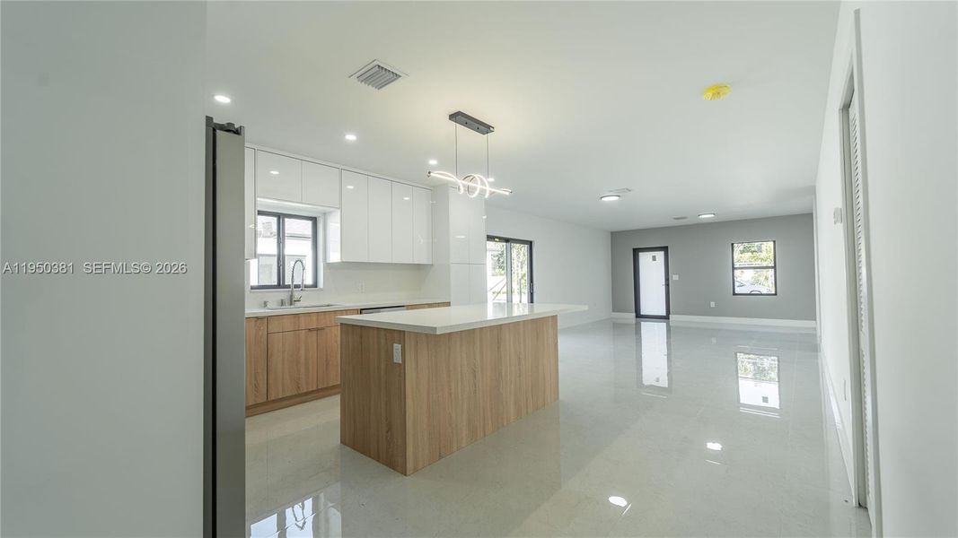 Furnished interior view inside a new home in , Miami (Image 9).