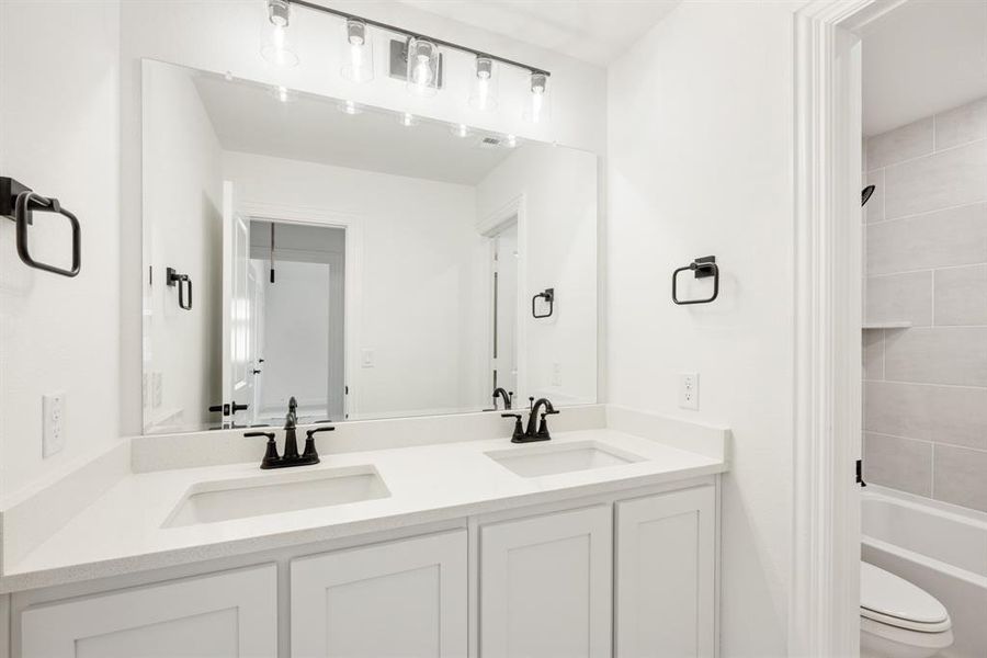 Furnished interior view inside a new home in Painted Tree, McKinney (Image 17).