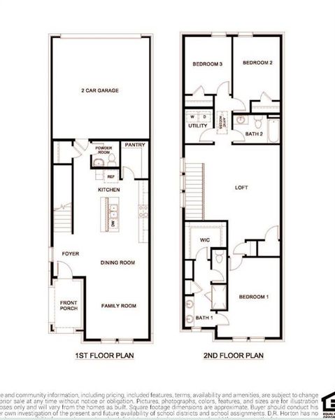 2D floor plan layout of this home in Waterbend, Euless, TX (Image 2).