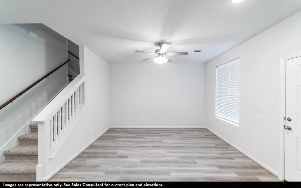 Spacious, unfurnished interior of a new home in Municipal Drive Townhomes, Leander (Image 9). Spacious, unfurnished interior of a new home in Municipal Drive Townhomes, Leander (Image 9).