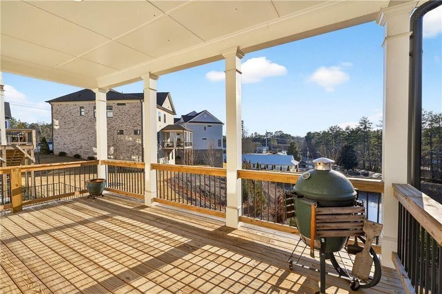Exterior details and patio area of a home in Hillandale In Historic Roswell, Roswell (Image 3).