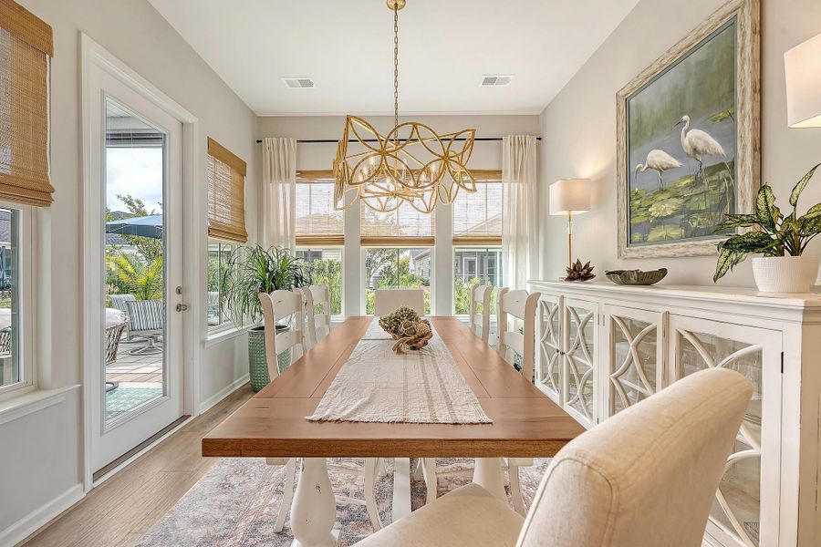 Furnished interior view inside a new home in Horizons at Summers Corner | 55+: The Estates, Summerville (Image 8).