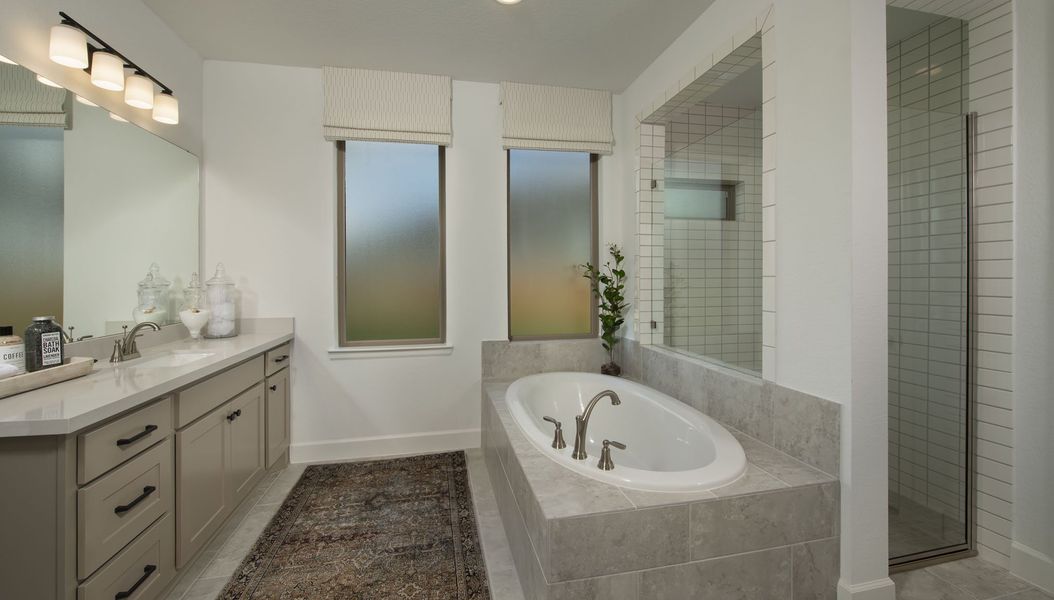 Furnished interior view inside a new home in Marvida, Cypress (Image 9).