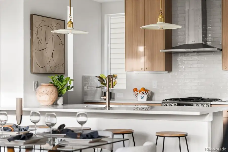 Furnished interior view inside a new home in , Denver (Image 9).