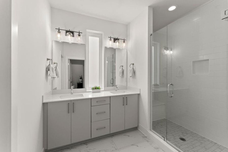 Furnished interior view inside a new home in , Atlanta (Image 8). Furnished interior view inside a new home in , Atlanta (Image 8).