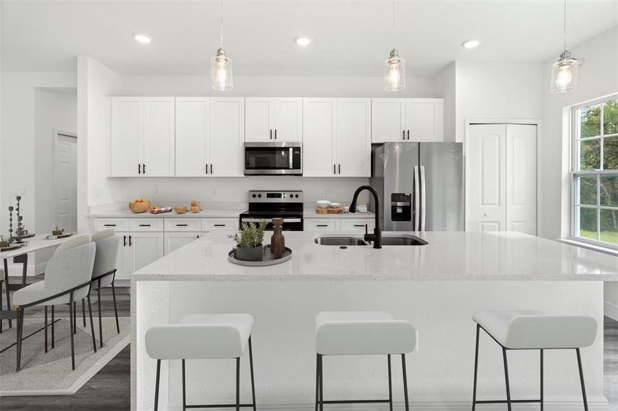 Furnished interior view inside a new home in , Dunnellon (Image 9).