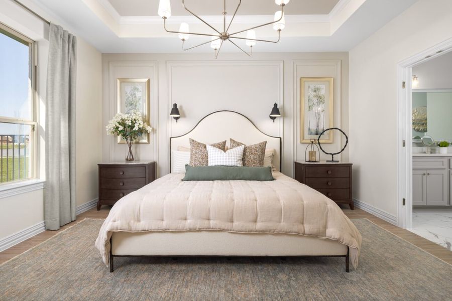Representative furnished interior of a home built from the Torino by Ladera Texas in Ladera at The Reserve, Mansfield (Image 36). Representative furnished interior of a home built from the Torino by Ladera Texas in Ladera at The Reserve, Mansfield (Image 36).