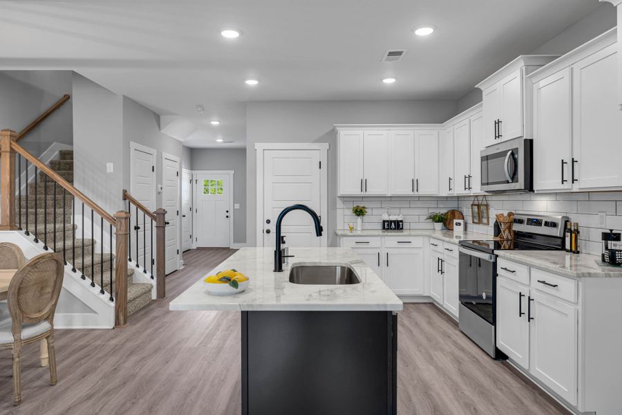 Furnished interior in a model home at The Village at Bonnie Oaks in Lebanon (Image 4).