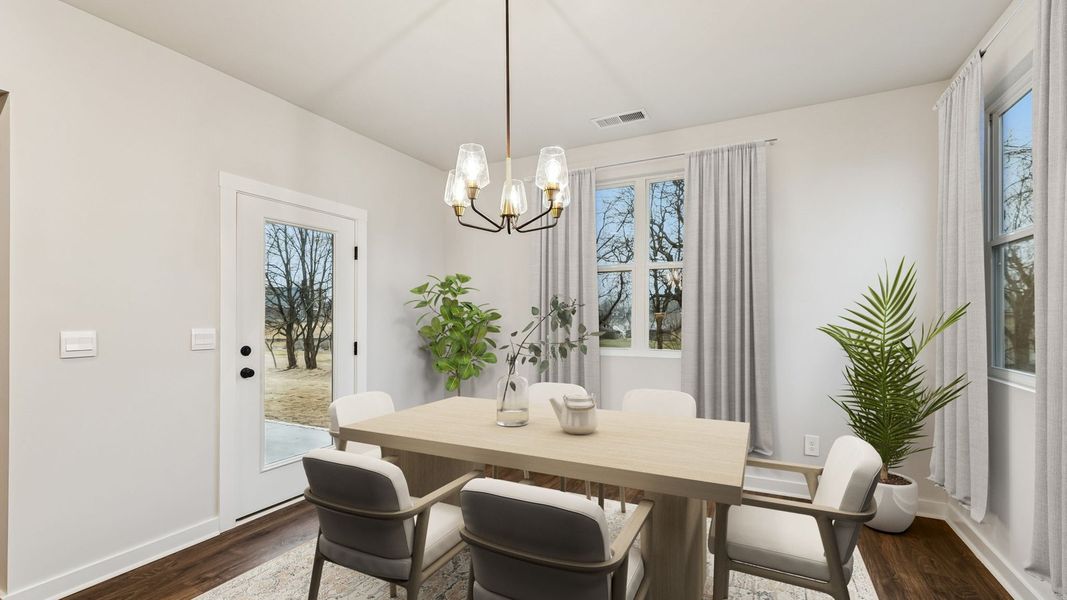 Representative furnished interior of a home built from the Stonebrook II by D.R. Horton in Harvest Point, Spring Hill (Image 8). Representative furnished interior of a home built from the Stonebrook II by D.R. Horton in Harvest Point, Spring Hill (Image 8).