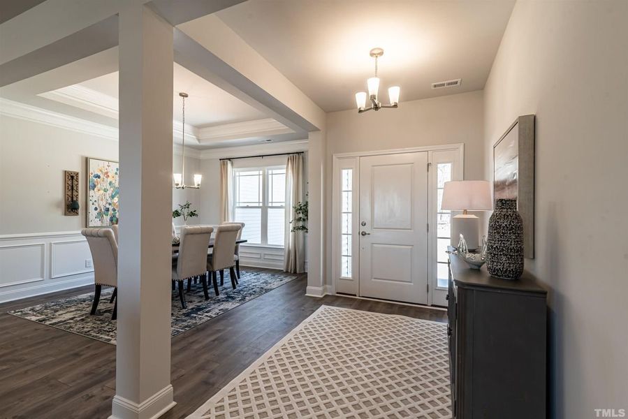 Representative furnished interior of a home built from the 1826 by Adams Homes in Copper Creek, Winterville (Image 5).