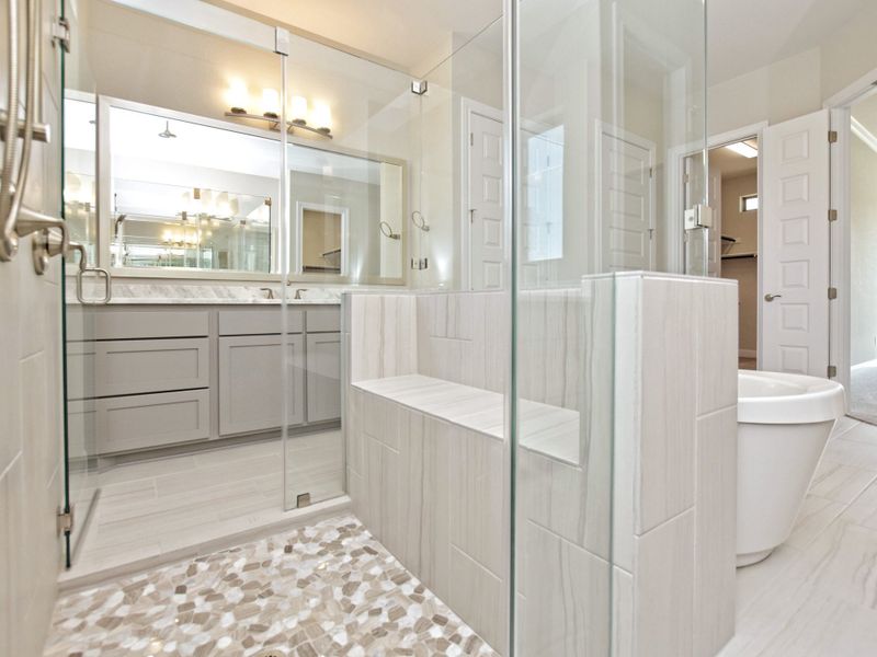 Representative furnished interior of a home built from the Siena III by Giddens Homes in Clearwater Ranch, Liberty Hill (Image 146).