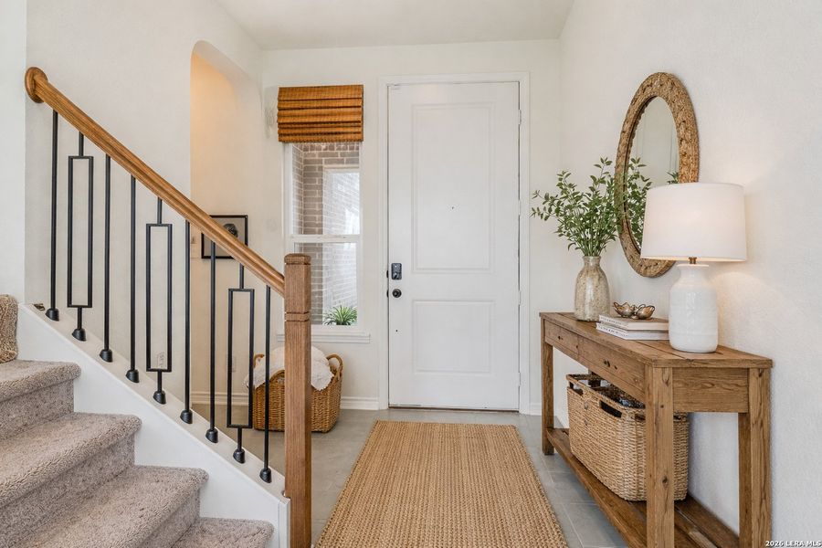 Furnished interior view inside a new home in , New Braunfels (Image 8).