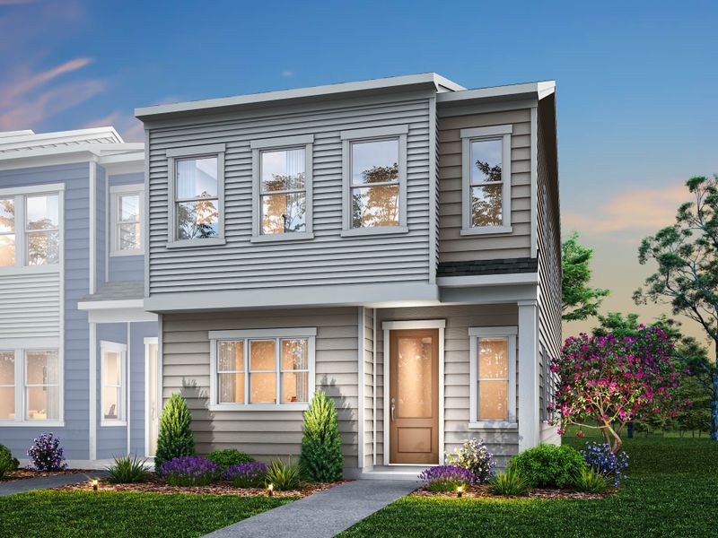 Representative exterior photo of a completed home built from the Douglas by Tri Pointe Homes in Ellis Townes, Charlotte, NC (Image 2). Representative exterior photo of a completed home built from the Douglas by Tri Pointe Homes in Ellis Townes, Charlotte, NC (Image 2).