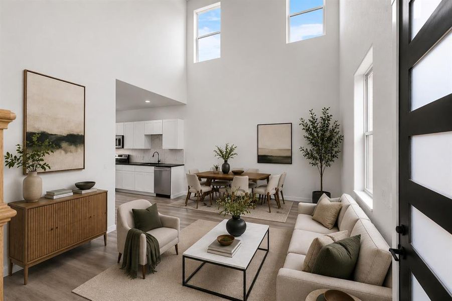 Furnished interior view inside a new home in , Granbury (Image 8).