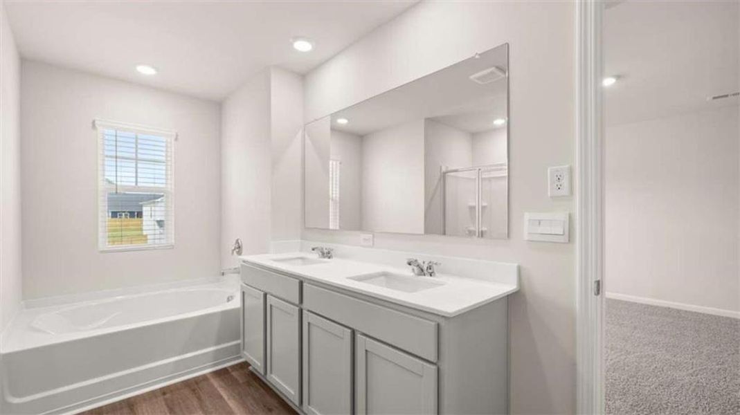 Furnished interior view inside a new home in Cedar Ridge - Locust Grove Station, Locust Grove (Image 7).