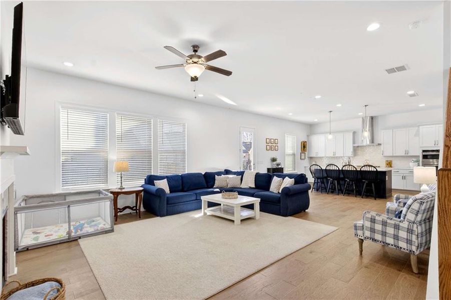 Furnished interior view inside a new home in East Harbor II at Chestatee, Dawsonville (Image 15).