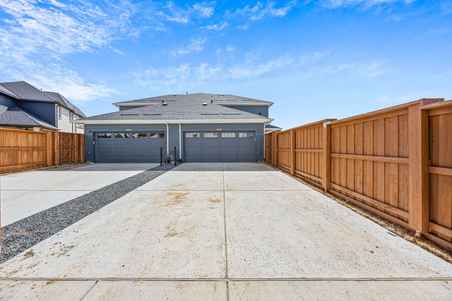 Exterior details and patio area of a home in Fields, Frisco (Image 4). Exterior details and patio area of a home in Fields, Frisco (Image 4).