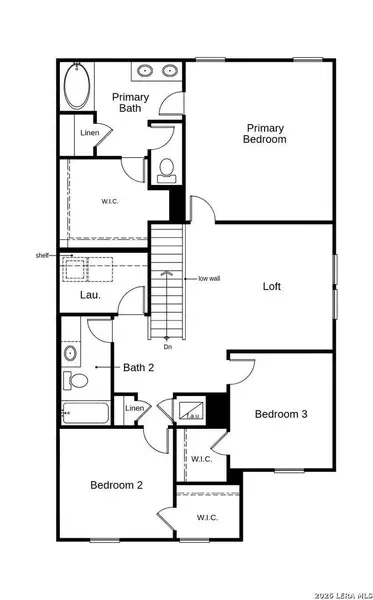 2D floor plan layout of this home in Southton Cove, Elmendorf, TX (Image 3).