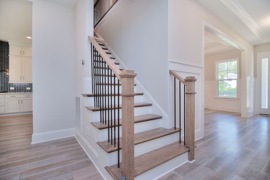 Representative unfurnished interior of a home built from the Davidson by Greybrook Homes in Harbor Watch, Statesville (Image 27).