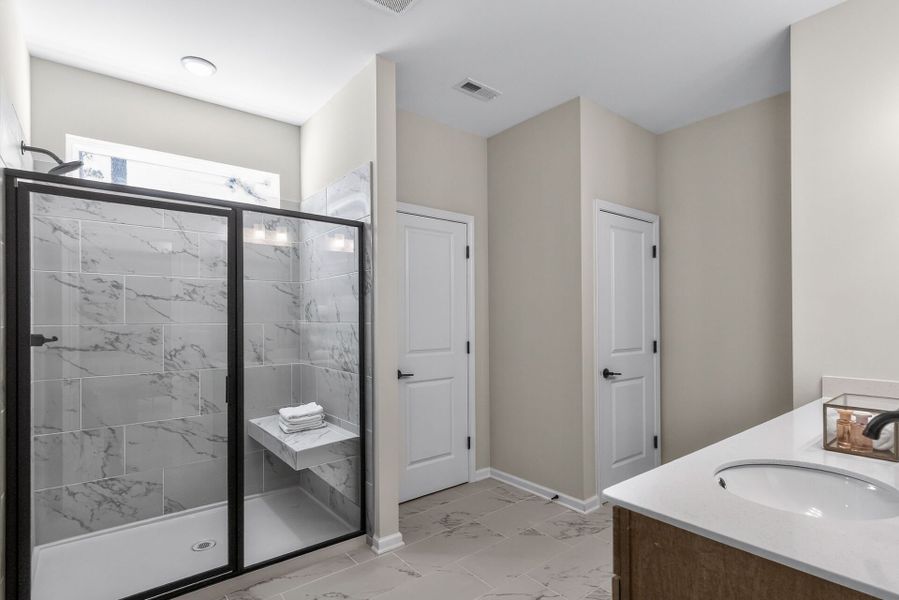 Furnished interior view inside a new home in Arbor Glen, Sanford (Image 16). Furnished interior view inside a new home in Arbor Glen, Sanford (Image 16).