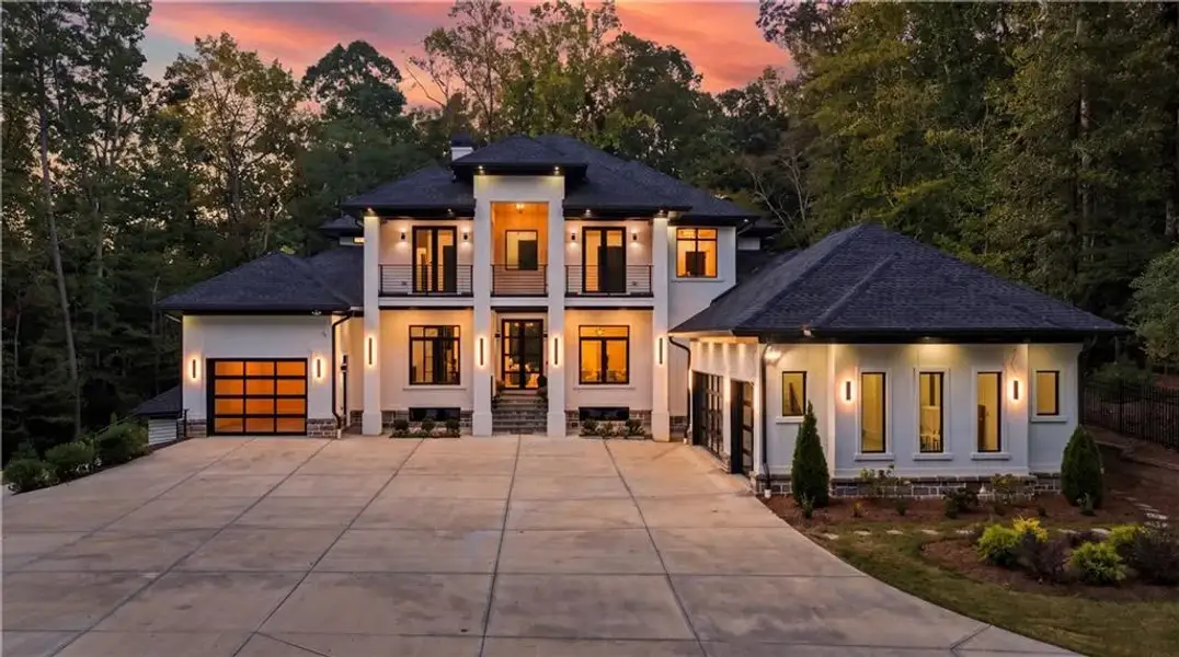 Front exterior of a new home in , Lawrenceville, GA, highlighting curb appeal (Image 2). Front exterior of a new home in , Lawrenceville, GA, highlighting curb appeal (Image 2).