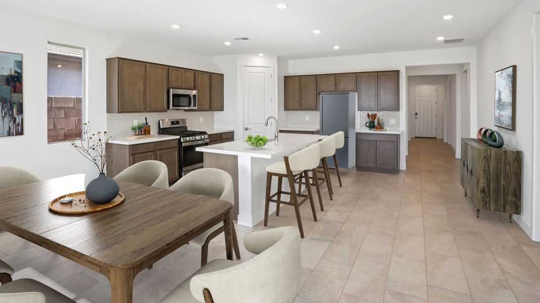 Representative furnished interior of a home built from the 4002 by Risewell Homes in Bella Vista Farms, San Tan Valley (Image 4).