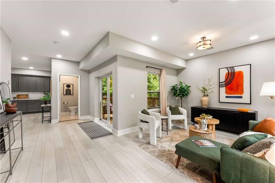 Furnished interior view inside a new home in , Atlanta (Image 6).