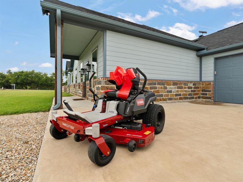 Toro 54 in. 24 hp Gas Time Cutter My Ride Zero Turn Riding Mower is being gifted by the seller to the buyer upon closing.