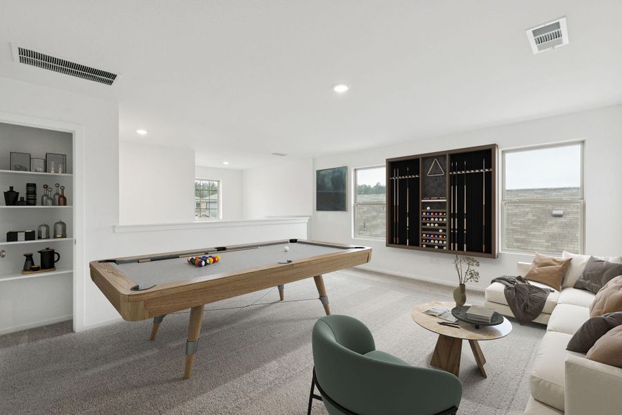 Furnished interior view inside a new home in Mavera, Conroe (Image 11).