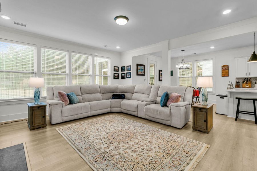 Furnished interior view inside a new home in Homecoming, Ravenel (Image 39).