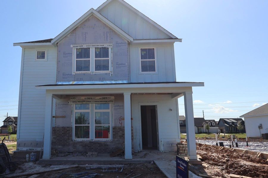 In-progress construction of a new home in Elyson - Grove Row Collection, Katy, TX (Image 6).