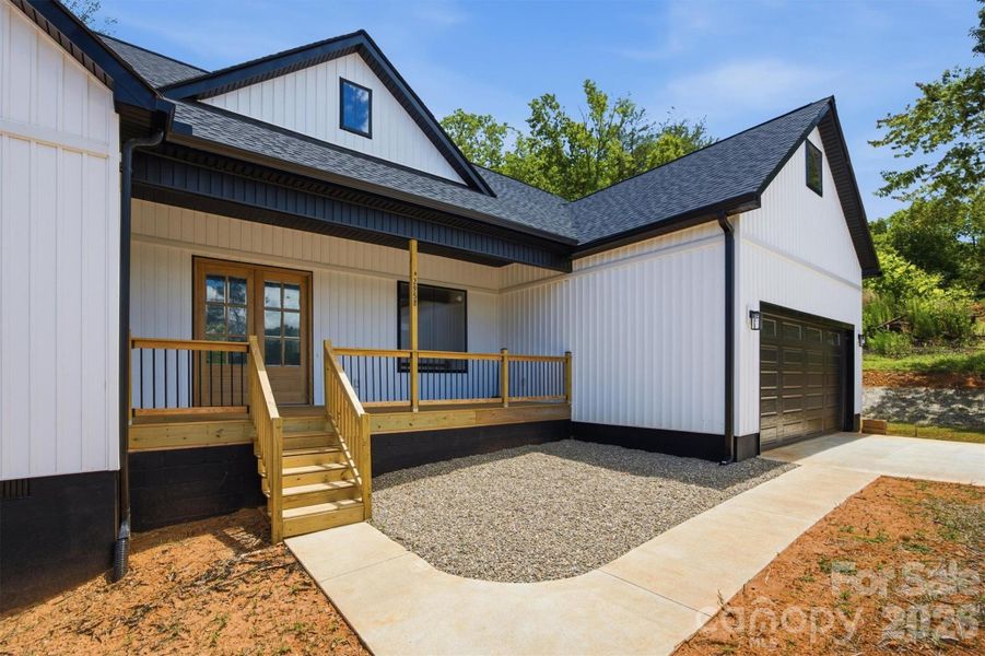 Exterior details and patio area of a home in , Morganton (Image 26).
