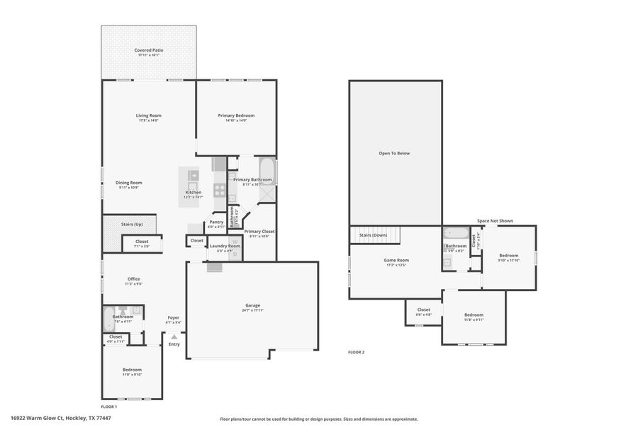 2D floor plan layout of this home in Jubilee 45', 70', Hockley, TX (Image 5).