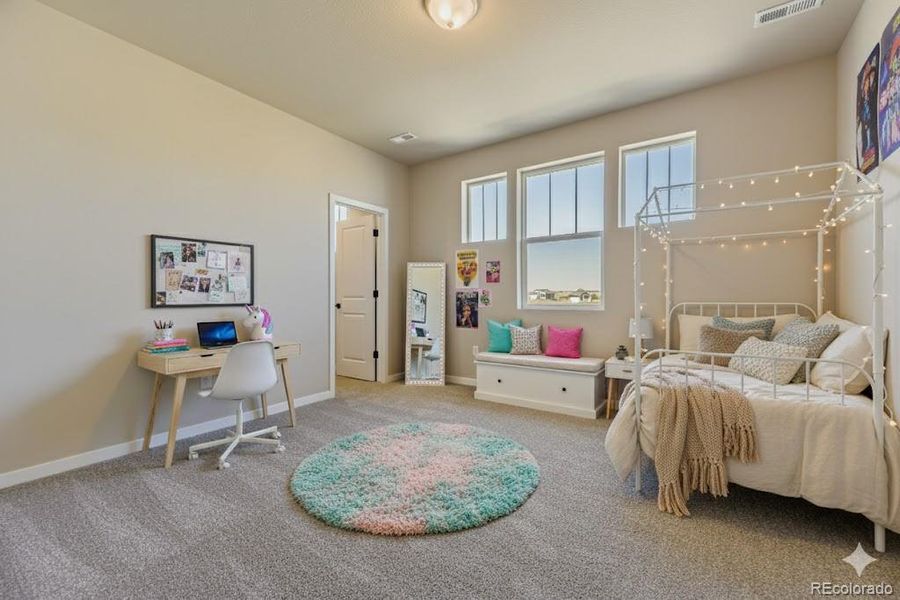 Conifer - 2nd Floor Bedroom 2 - Virtually staged photo Conifer - 2nd Floor Bedroom 2 - Virtually staged photo