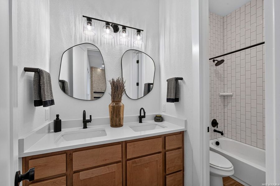 Furnished interior view inside a new home in Veramendi, New Braunfels (Image 15).