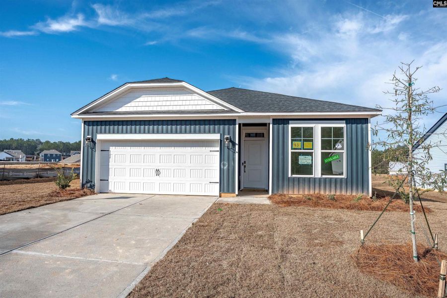 Front exterior of a new home in Rolling Hills, Prosperity, SC, highlighting curb appeal (Image 17). Front exterior of a new home in Rolling Hills, Prosperity, SC, highlighting curb appeal (Image 17).