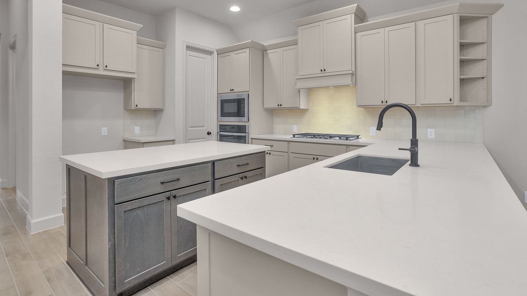 Furnished interior view inside a new home in Grand Central Park, Conroe (Image 11).