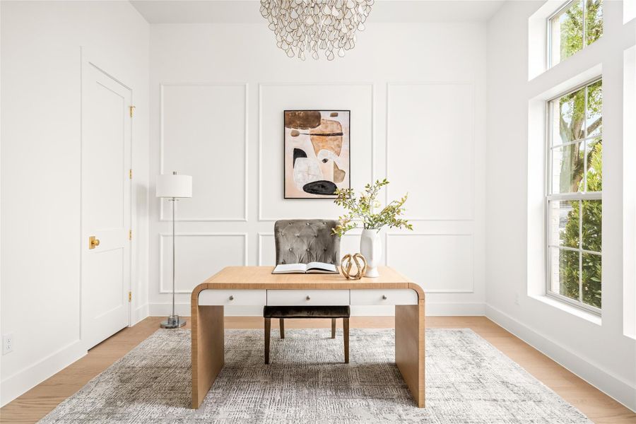 Furnished interior view inside a new home in , Houston (Image 30).