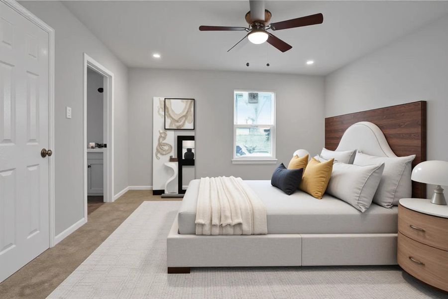 Furnished interior view inside a new home in , Houston (Image 10).