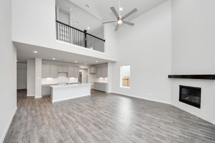 Take another glimpse into the heart of the home with this additional view of the family room—a sprawling space ready to accommodate all your gatherings.