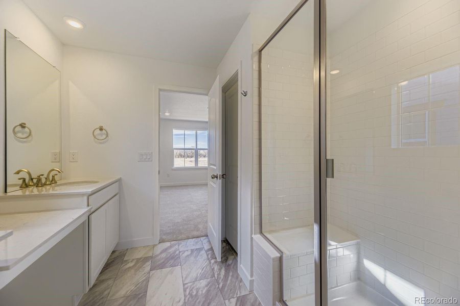 Furnished interior view inside a new home in Vermilion Creek: The Pioneer Collection, Centennial (Image 3).