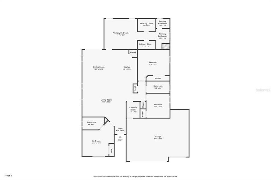 2D floor plan layout of this home in , Ocala, FL (Image 4).