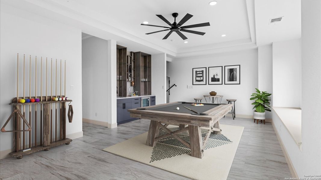 Furnished interior view inside a new home in , San Antonio (Image 41).